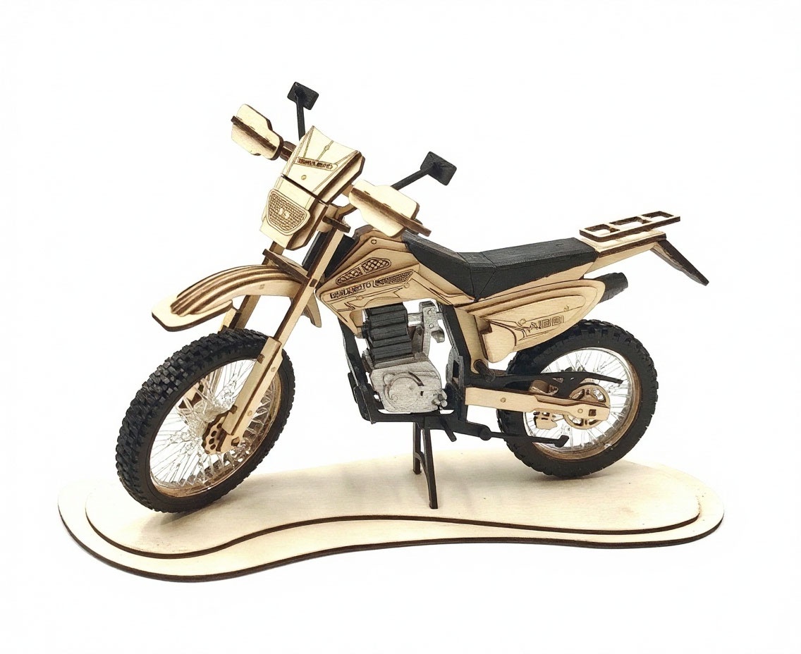Деревянный конструктор мотоцикл Regulmoto NIBBI